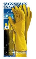 Rękawice Ochronne Lateksowe Flokowane Żółte S-(7) RF Y Reis