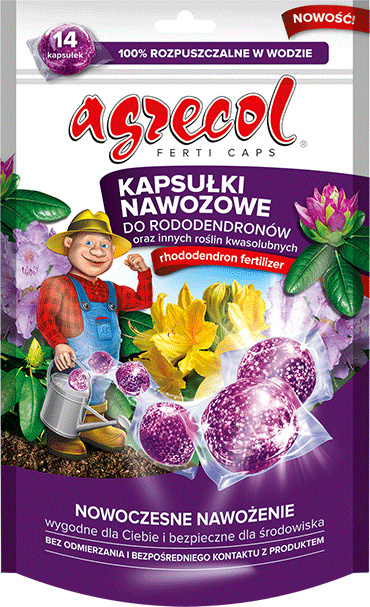 Kapsułki Nawozowe Do Rododendronów i Roślin Kwaśnolubnych Mineralne 210g Agrecol Kapsułki Nawozowe Do Rododendronów i Roślin Kwaśnolubnych Mineralne 210g Agrecol