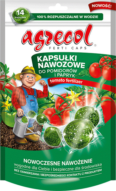 Kapsułki nawozowe do pomidorów i papryki 210g Agrecol Kapsułki nawozowe do pomidorów i papryki 210g Agrecol