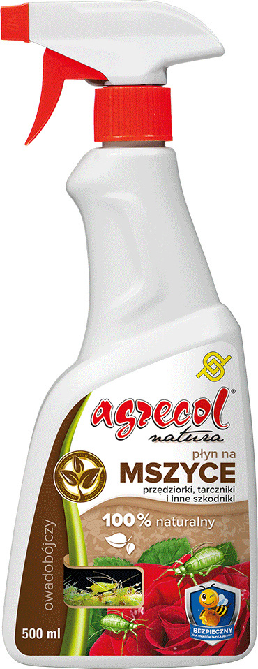 Płyn na Mszyce 500 ml Spray Środek Owadobójczy Do Zwalczania Szkodników w Uprawach Roślin Agrecol Płyn na Mszyce 500 ml Spray Środek Owadobójczy Do Zwalczania Szkodników w Uprawach Roślin Agrecol