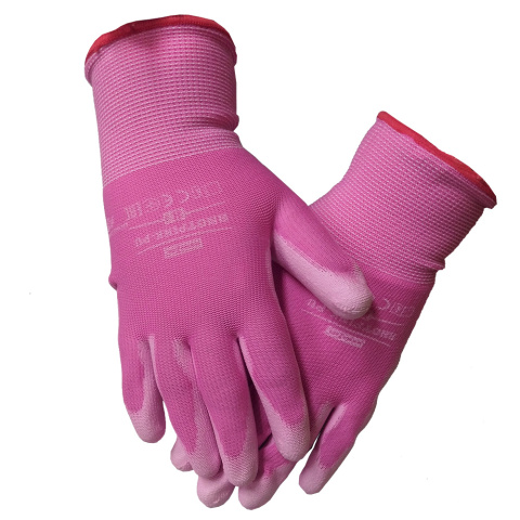 Rękawice Ochronne Poliestrowe Powlekane Poliuretanem z Ściągaczem Różowo Białe M-(8) RHOTPINK-PU Reis Rękawice Ochronne Poliestrowe Powlekane Poliuretanem z Ściągaczem Różowo Białe M-(8) RHOTPINK-PU Reis
