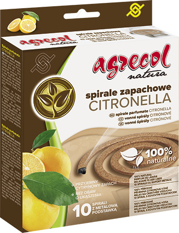 Spirala Do Odstraszania Komarów i Innych Owadów Latających Citronella 10szt Natura Agrecol