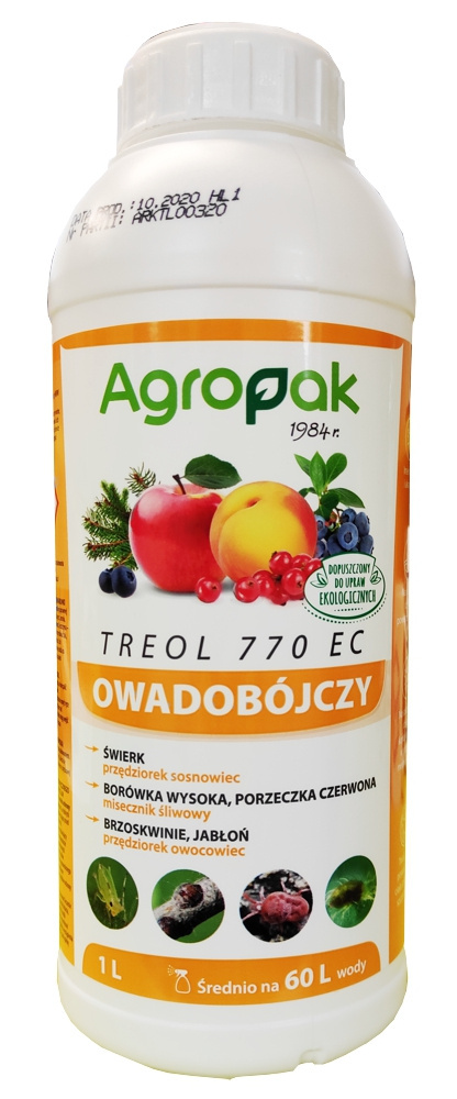 Treol 770 EC 1L Środek Owadobójczy Do Zwalczania Szkodników w Uprawach Roślin Agropak Treol 770 EC 1L Środek Owadobójczy Do Zwalczania Szkodników w Uprawach Roślin Agropak