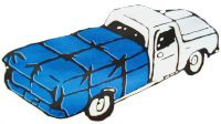 Plandeka 60g 20m x 20m Niebieska