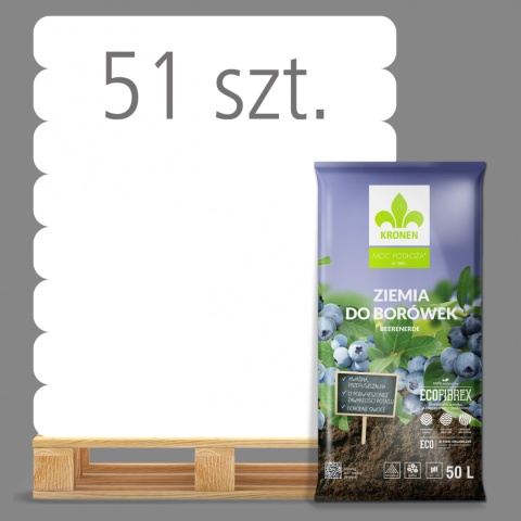 Ziemia Ogrodnicza Do Borówek 50l x 51szt Kronen Ziemia Ogrodnicza Do Borówek 50l x 51szt Kronen