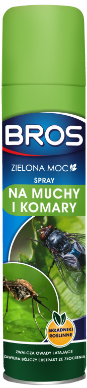 Spray Na Komary i Kleszcze Zielona Moc 300ml Środek Owadobójczy Na Owady Latające Bros Spray Na Komary i Kleszcze Zielona Moc 300ml Środek Owadobójczy Na Owady Latające Bros