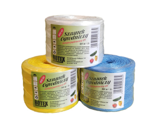 Sznurek Ogrodniczy TEX 1000 Polipropylenowy UV 500mb Botex Sznurek Ogrodniczy TEX 1000 Polipropylenowy UV 500mb Botex