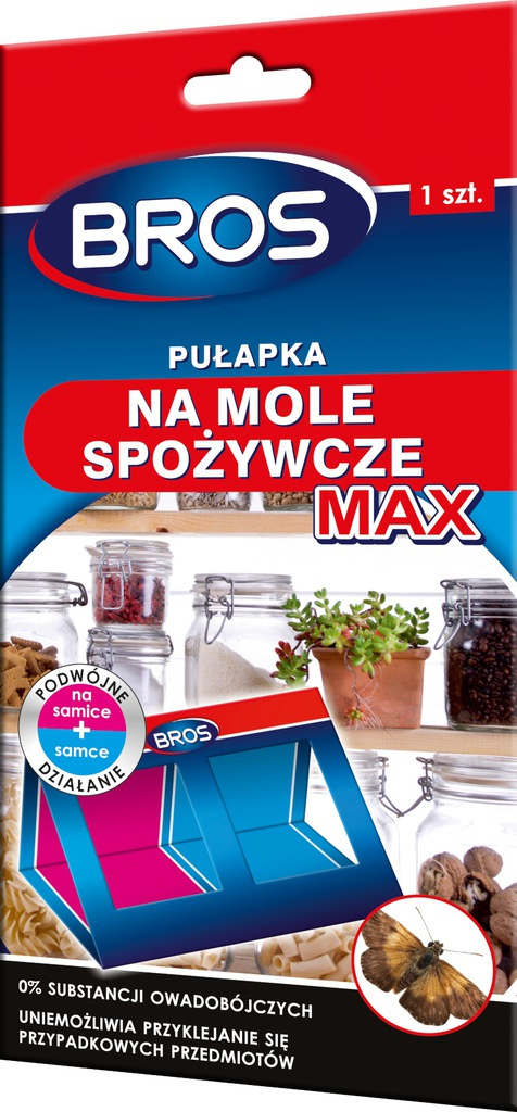 Pułapka Na Mole Spożywcze MAX 1szt Bros Pułapka Na Mole Spożywcze MAX 1szt Bros