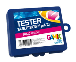 Tester Kolorometryczny Tabletkowy Do Pomiaru Wolnego Chloru i PH w Wodzie Basenowej Gamix