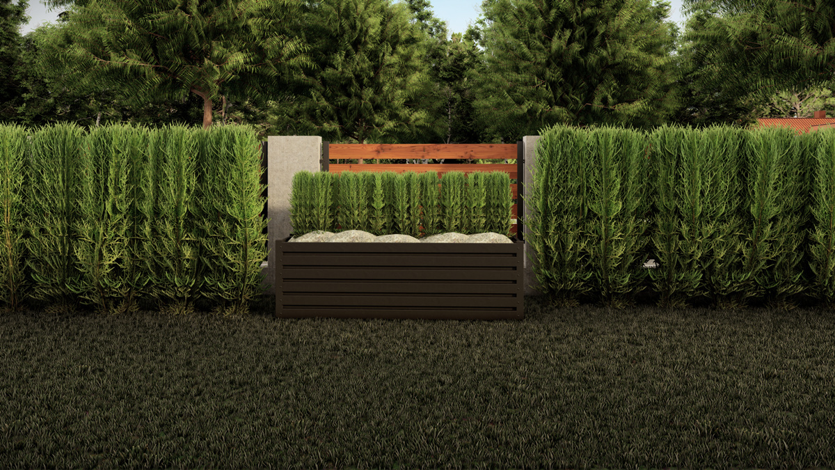 Kwietnik Rabata Metalowa KD-6 60x50x200cm Antracyt Garden Steal Kwietnik Rabata Metalowa KD-6 60x50x200cm Antracyt Garden Steal