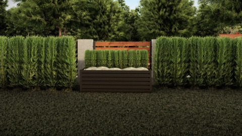 Kwietnik Rabata Ogrodowa 200cm x 50cm x 60cm Metalowa Antracyt KD6 Garden Steel Kwietnik Rabata Ogrodowa 200cm x 50cm x 60cm Metalowa Antracyt KD6 Garden Steel