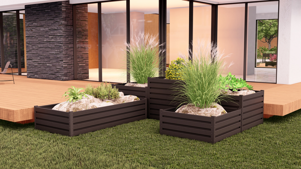 Kwietnik Rabata Metalowa KK-4 40x100x100cm Antracyt Garden Steel Kwietnik Rabata Metalowa KK-4 40x100x100cm Antracyt Garden Steel