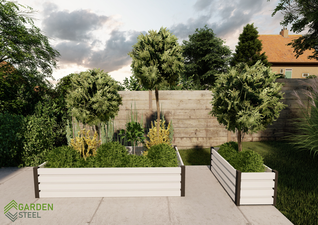 Kwietnik Rabata Metalowa KD-4 40x50x200cm Drewnopodobne Garden Steel Kwietnik Rabata Metalowa KD-4 40x50x200cm Drewnopodobne Garden Steel