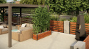 Kwietnik Rabata Metalowa KD-6 60x50x200cm Drewnopodobne Garden Steal Kwietnik Rabata Metalowa KD-6 60x50x200cm Drewnopodobne Garden Steal