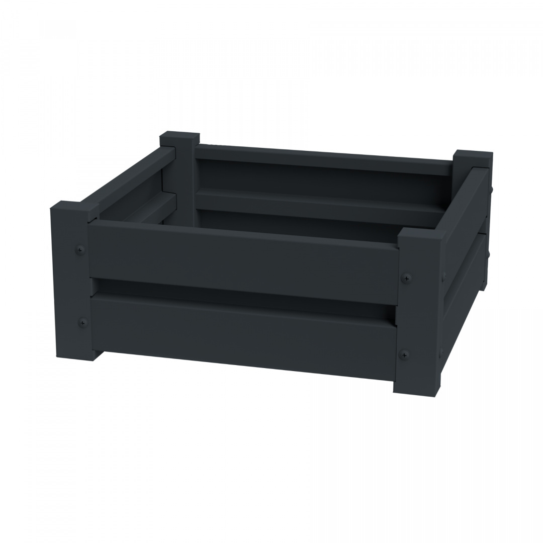 Kwietnik Rabata Metalowa KM-2 20x50x50cm Antracyt Garden Steel Kwietnik Rabata Metalowa KM-2 20x50x50cm Antracyt Garden Steel