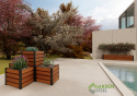 Kwietnik Rabata Metalowa KM-4 40x50x50cm Drewnopodobny Garden Steel Kwietnik Rabata Metalowa KM-4 40x50x50cm Drewnopodobny Garden Steel