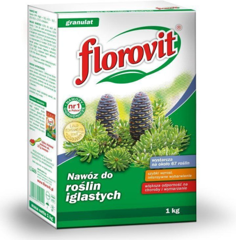 Nawóz Do Iglaków Mineralny Granulat 1kg Karton Florovit Nawóz Do Iglaków Mineralny Granulat 1kg Karton Florovit