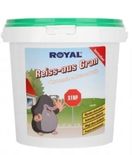 Reiss-Aus Granulat 600ml Środek Odstraszający Krety Psy i Koty Royal