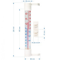 Termometr Zewnętrzny Zaokienny Rurka z Transparentną Skalą 23cm x 3cm 020510 Boterm