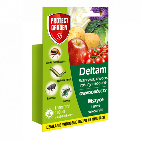 Deltam 100ml Środek Owadobójczy Do Zwalczania Szkodników w Uprawach Roślin Protect Garden Deltam 100ml Środek Owadobójczy Do Zwalczania Szkodników w Uprawach Roślin Protect Garden