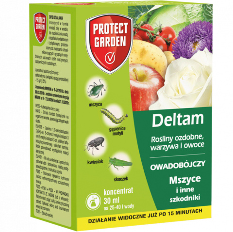 Deltam 30ml Środek Owadobójczy Do Zwalczania Szkodników w Uprawach Roślin Protect Garden Deltam 30ml Środek Owadobójczy Do Zwalczania Szkodników w Uprawach Roślin Protect Garden