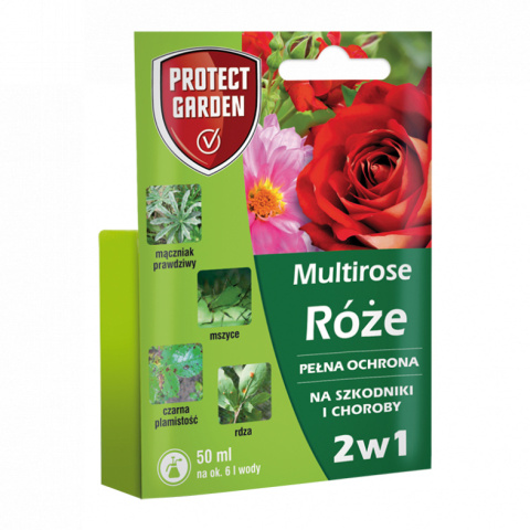 Multirose 2w1 50 ml Środek Owadobójczy na Mszyce i Grzybobójczy Protect Garden Multirose 2w1 50 ml Środek Owadobójczy na Mszyce i Grzybobójczy Protect Garden