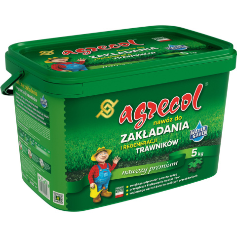 Nawóz Do Trawy Zakładanie i Regeneracja Trawnika Mineralny Granulat 5kg Agrecol Nawóz Do Trawy Zakładanie i Regeneracja Trawnika Mineralny Granulat 5kg Agrecol
