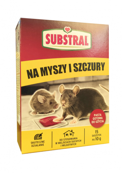 Trutka Na Myszy i Szczury Pasta 15 x 10g Substral Trutka Na Myszy i Szczury Pasta 15 x 10g Substral
