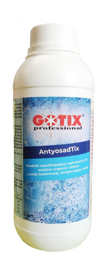 Środek Antyosadowy Do Wody Basenowej Płynny 1kg Antyosad Tix Gotix Środek Antyosadowy Do Wody Basenowej Płynny 1kg Antyosad Tix Gotix