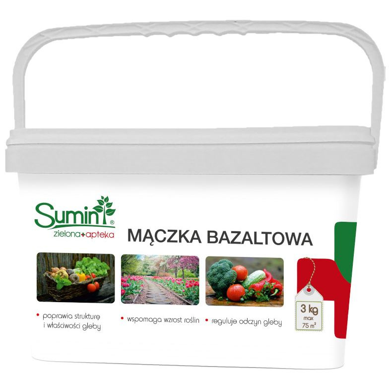 Mączka Bazaltowa Pylista 3kg Nawóz do Warzyw i Owoców Sumin Mączka Bazaltowa Pylista 3kg Nawóz do Warzyw i Owoców Sumin