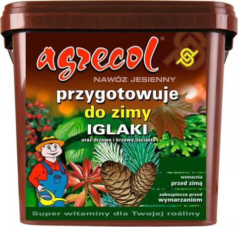 Nawóz Do Iglaków Jesienny Mineralny Granulat 5kg Agrecol Nawóz Do Iglaków Jesienny Mineralny Granulat 5kg Agrecol
