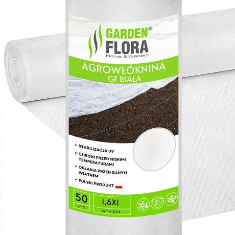 Agrowłóknina biała zimowa o gramaturze 50g/m2 Agrowłóknina biała zimowa o gramaturze 50g/m2