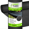 Agrowłóknina Czarna 80g/m2 UV 1,6m x 100mb GF Agro