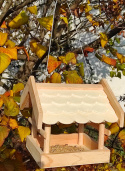 Karmnik dla ptaków, drewniany 22x21,5x20cm Karmnik dla ptaków, drewniany 22x21,5x20cm