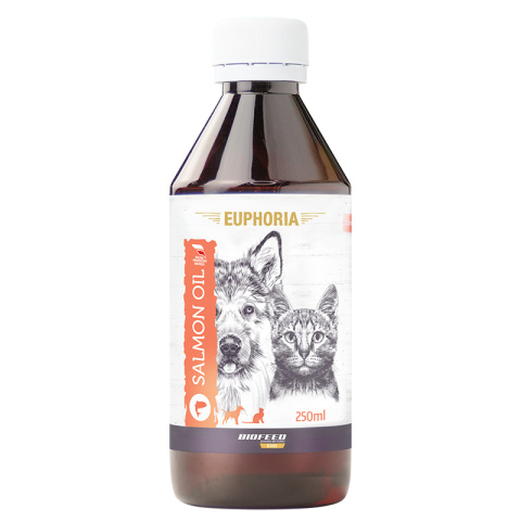 Olej z Łososia Dla Psów i Kotów 250ml Euphoria Salmon Oil Biofeed Olej z Łososia Dla Psów i Kotów 250ml Euphoria Salmon Oil Biofeed
