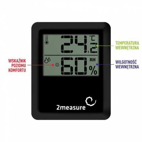Stacja Pogodowa Elektroniczna Termometr Higrometr Wewnętrzny 170606 2measure Stacja Pogodowa Elektroniczna Termometr Higrometr Wewnętrzny 170606 2measure