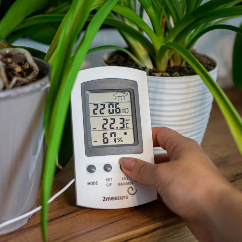 Stacja Pogodowa Elektroniczna Termometr Higrometr Wewnętrzny z Sondą Zewnętrzną Temperatury 170601 2measure Stacja Pogodowa Elektroniczna Termometr Higrometr Wewnętrzny z Sondą Zewnętrzną Temperatury 170601 2measure