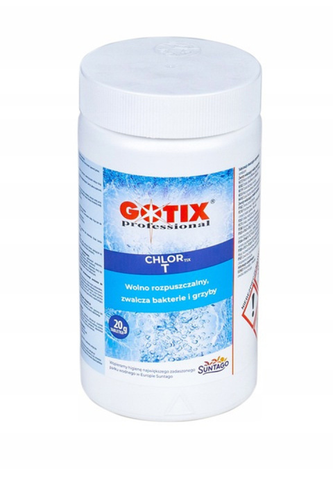 Chlor Do Basenu 90% Tabletki 20g x 50szt 1kg Chlortix T Gotix Chlor Do Basenu 90% Tabletki 20g x 50szt 1kg Chlortix T Gotix