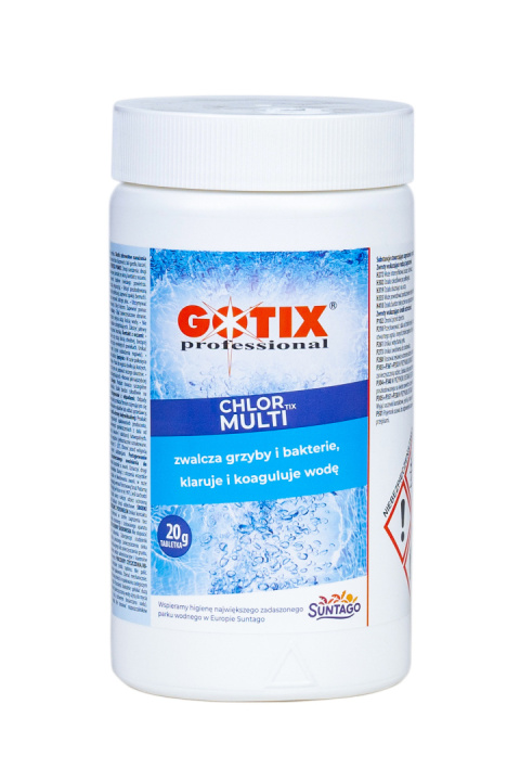 Chlor Do Basenu 80% Multi Tabletki 20g x 50szt 1kg ChlorTix Multi Gotix Chlor Do Basenu 80% Multi Tabletki 20g x 50szt 1kg ChlorTix Multi Gotix