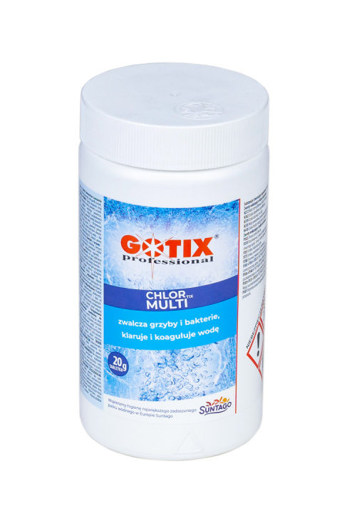 Chlor Do Basenu 80% Multi Tabletki 20g x 50szt 1kg ChlorTix Multi Gotix Chlor Do Basenu 80% Multi Tabletki 20g x 50szt 1kg ChlorTix Multi Gotix