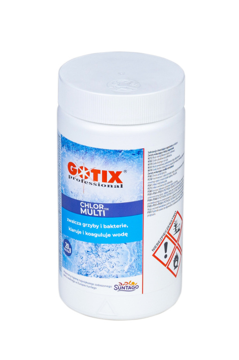 Chlor Do Basenu 80% Multi Tabletki 20g x 50szt 1kg ChlorTix Multi Gotix Chlor Do Basenu 80% Multi Tabletki 20g x 50szt 1kg ChlorTix Multi Gotix