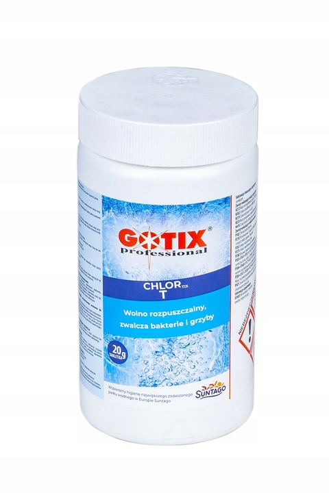 Chlor Do Basenu 90% Tabletki 20g x 50szt 1kg Chlortix T Gotix Chlor Do Basenu 90% Tabletki 20g x 50szt 1kg Chlortix T Gotix