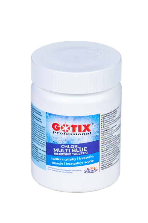 Chlor Do Basenu 80% Multi Tabletki Niebieskie 20g x 25szt 500g ChlorTix Multi Blue Gotix Chlor Do Basenu 80% Multi Tabletki Niebieskie 20g x 25szt 500g ChlorTix Multi Blue Gotix