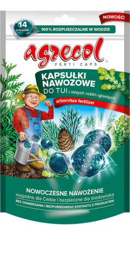 Kapsułki Nawozowe Do Tui i Innych Roślin Iglastych Mineralne 210g Agrecol