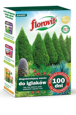 Nawóz Do Iglaków Długodziałający 100 Dni Mineralny Granulat 1kg Karton Florovit