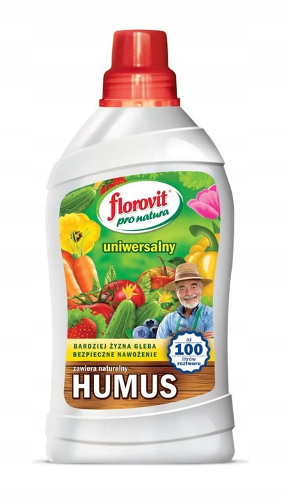 Nawóz Uniwersalny z Humusem Mineralno Organiczny Płynny 1kg Pro Natura Florovit Nawóz Uniwersalny z Humusem Mineralno Organiczny Płynny 1kg Pro Natura Florovit