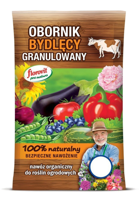 Obornik Bydlęcy Nawóz Naturalny Granulat 5L Pro Natura Florovit