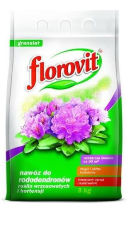 Nawóz Do Rododendronów Mineralny Granulat 3kg Florovit