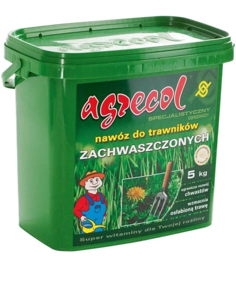 Nawóz Do Trawy Zachwaszczonej Mineralny Granulat 5kg Agrecol