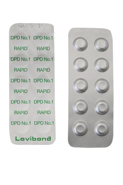Tabletki Do Pomiaru Wolnego Chloru w Wodzie Do Testera Kolorometrycznego DPD1 Rapid 1szt 10tab Lovibond Tabletki Do Pomiaru Wolnego Chloru w Wodzie Do Testera Kolorometrycznego DPD1 Rapid 1szt 10tab Lovibond